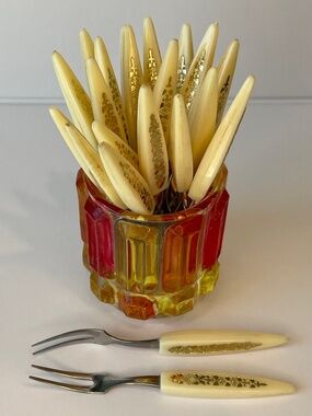 Mid Century Cocktail Forks